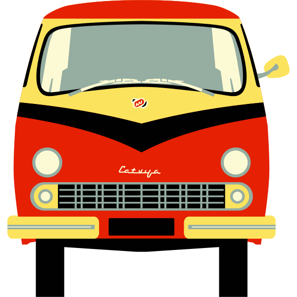 SVG Minivan Latvija vector graphics
