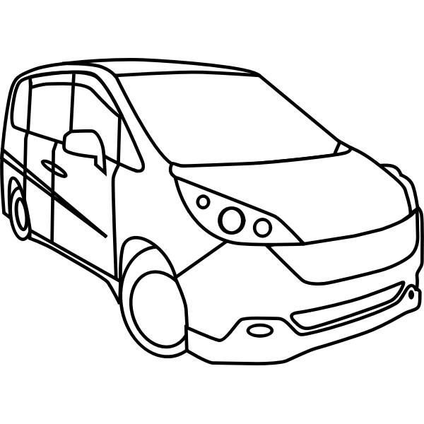 SVG Minivan vector image