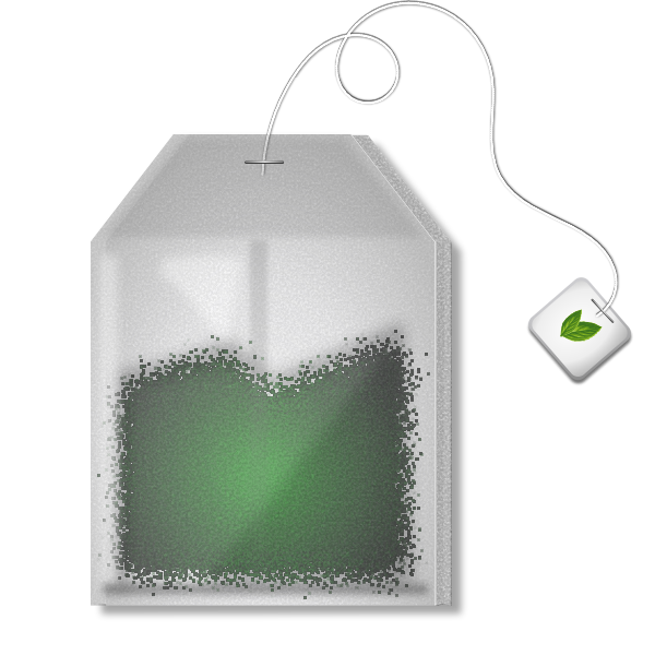 SVG Mint tea bag vector graphics