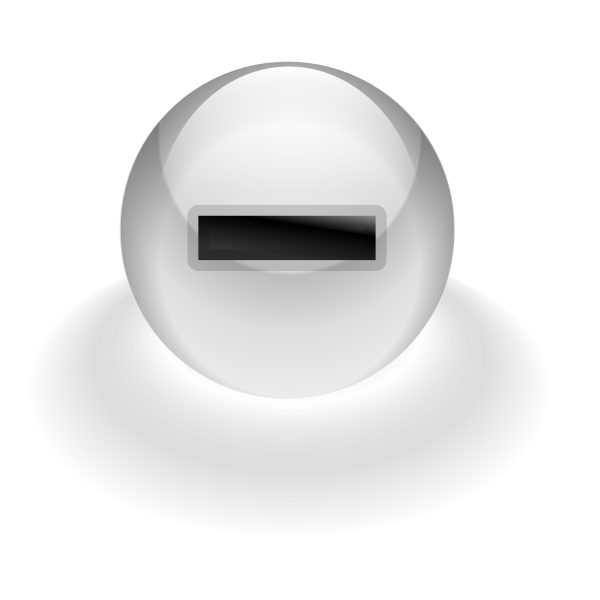 SVG Minus computer button vector image