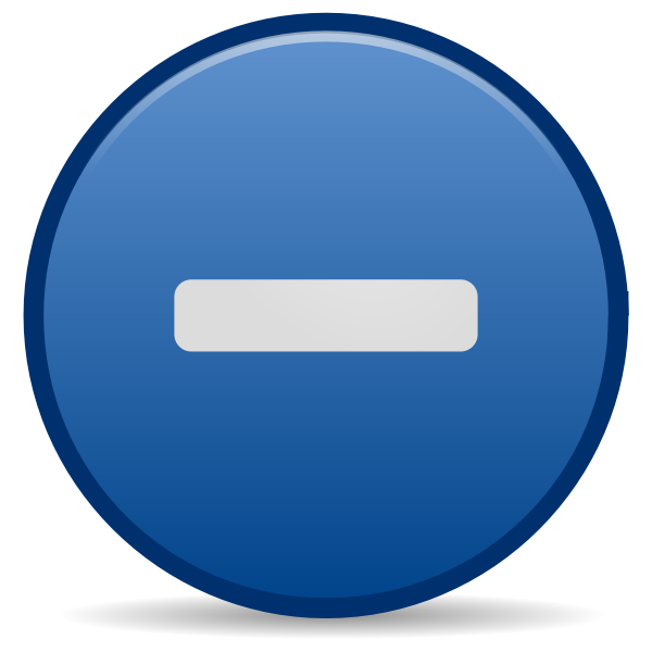 SVG Minus emblem icon