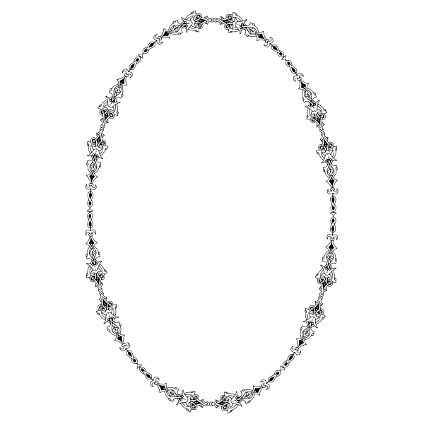 SVG Mirror frame in knots