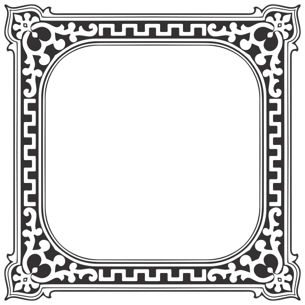 SVG Mirror frame with decoration