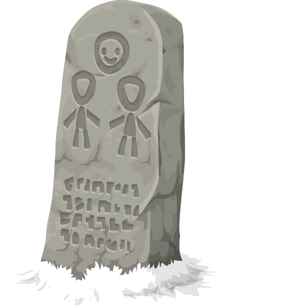 SVG misc greeter stone