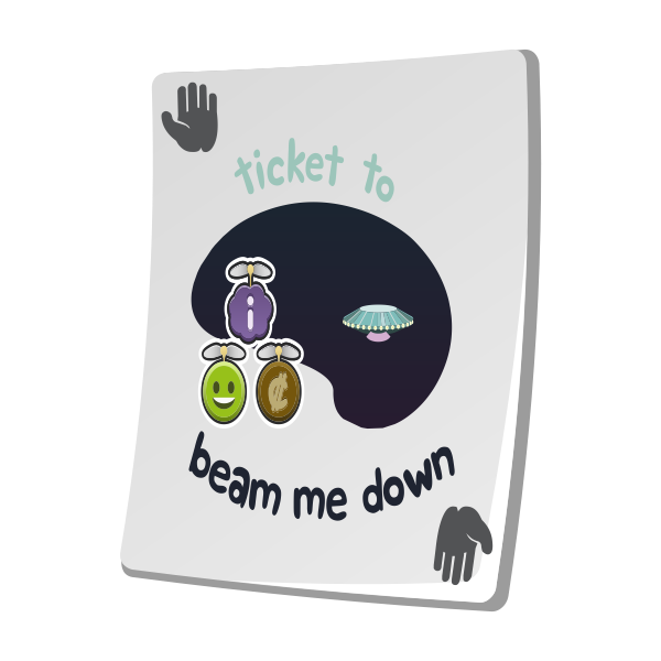 SVG misc paradise ticket beam me down