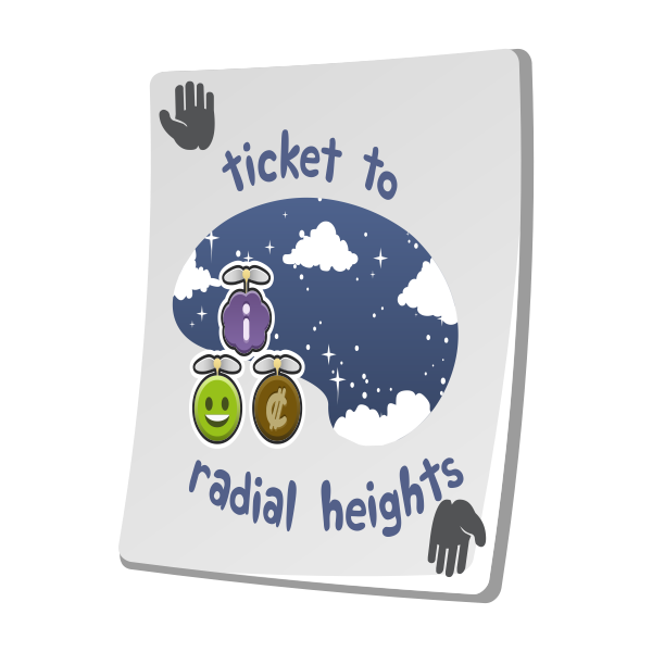 SVG misc paradise ticket radial heights