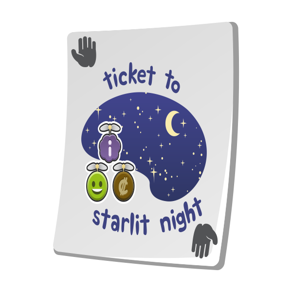 SVG misc paradise ticket starlit night