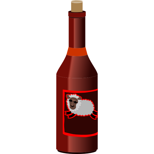 SVG misc sheep red wine
