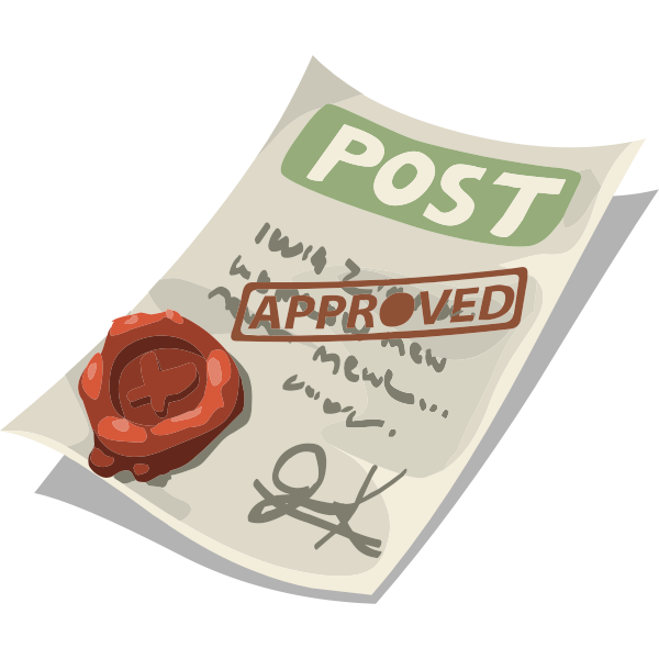 SVG misc signpost permit