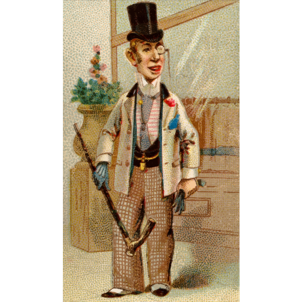 SVG Mister with cane