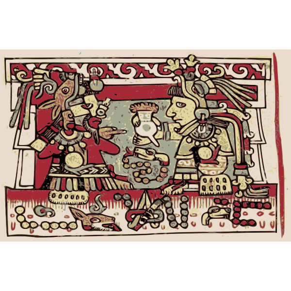 SVG Mixtec mural
