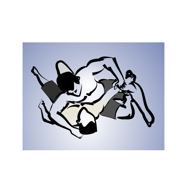 SVG MMA Grappling Illustration