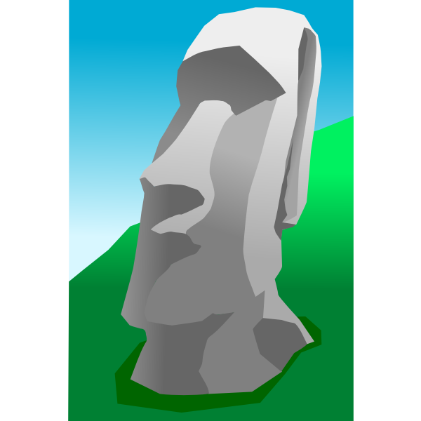 SVG Moai vector graphics