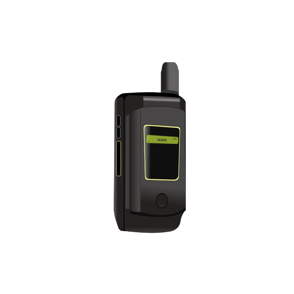 SVG Mobile flip phone vector image