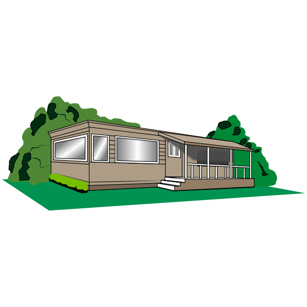 SVG Mobile home drawing