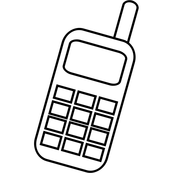 SVG Mobile phone icon vector clip art