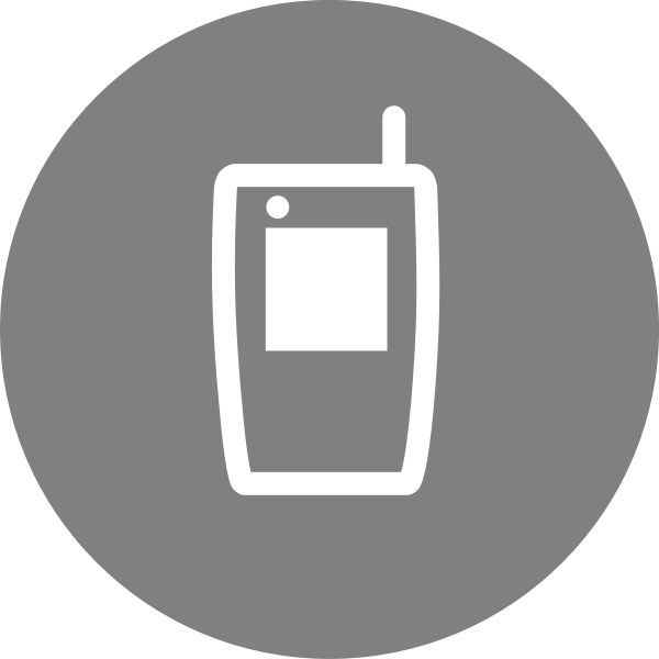 SVG Mobile phone icon vector graphics