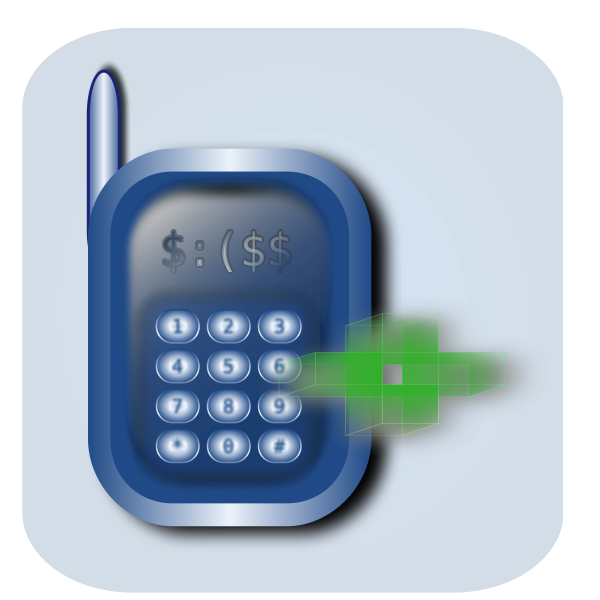 SVG Mobile phone icon vector image
