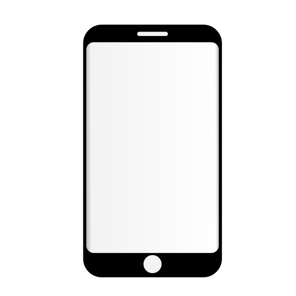 SVG Mobile phone silhouette