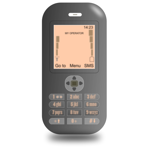 SVG Mobile phone vector drawing