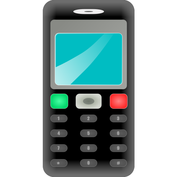 SVG Mobile phone vector illustration