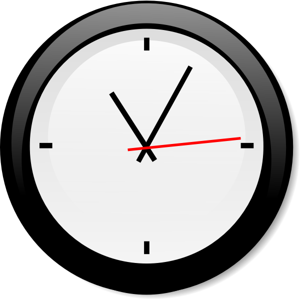 SVG Modern clock vector image