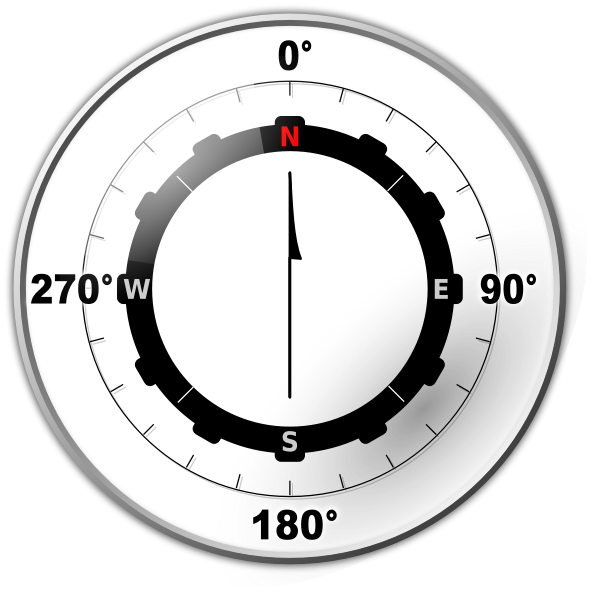 SVG Modern Compass Rose
