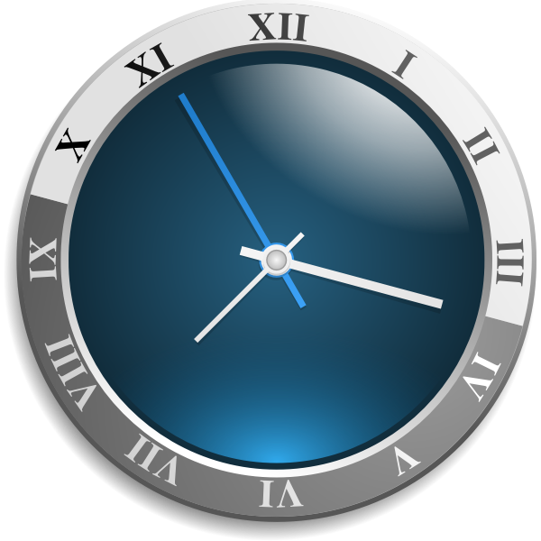 SVG Modern wall clock vector image