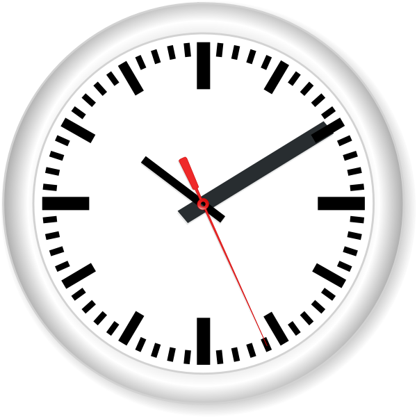 SVG Modern wall clock vector image