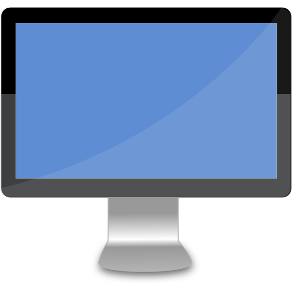 SVG Modern wide desktop vector image