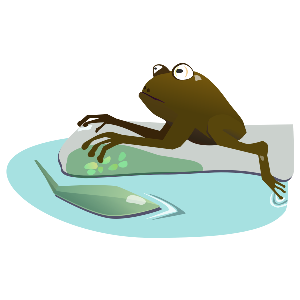 SVG moist frog