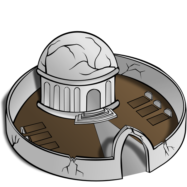 SVG Monastery vector image