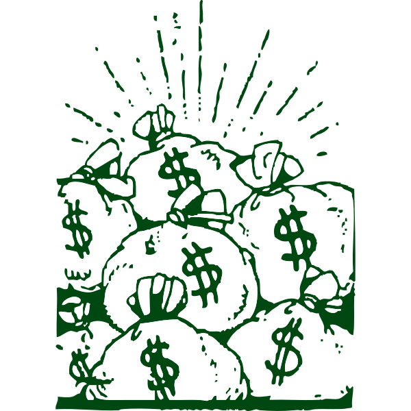 SVG Money bags vector illustration