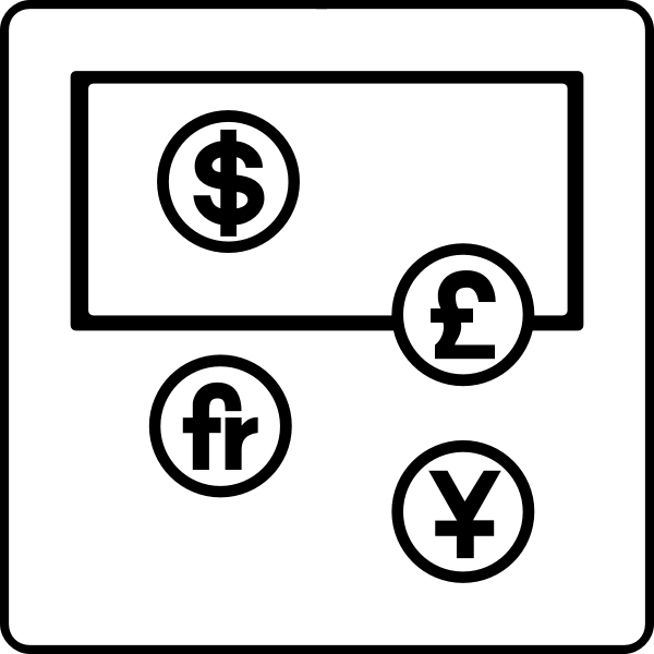 SVG Money silhouette vector icons