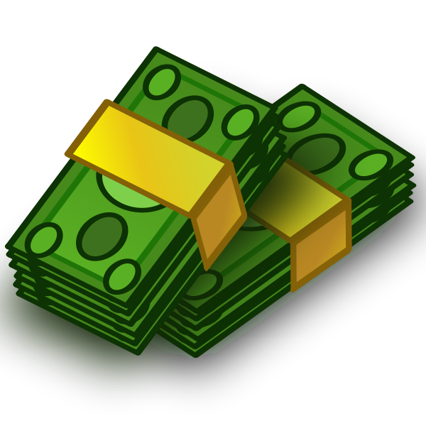 SVG Money wads vector clip art