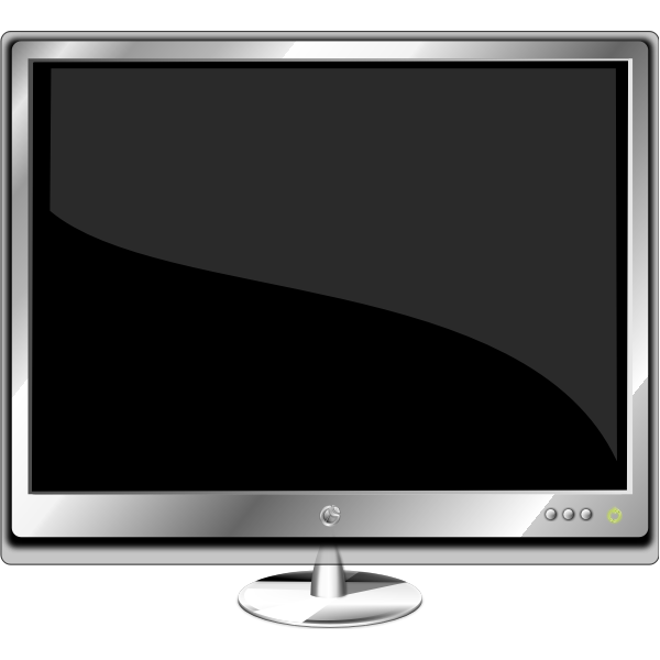 SVG monitor fondo pie