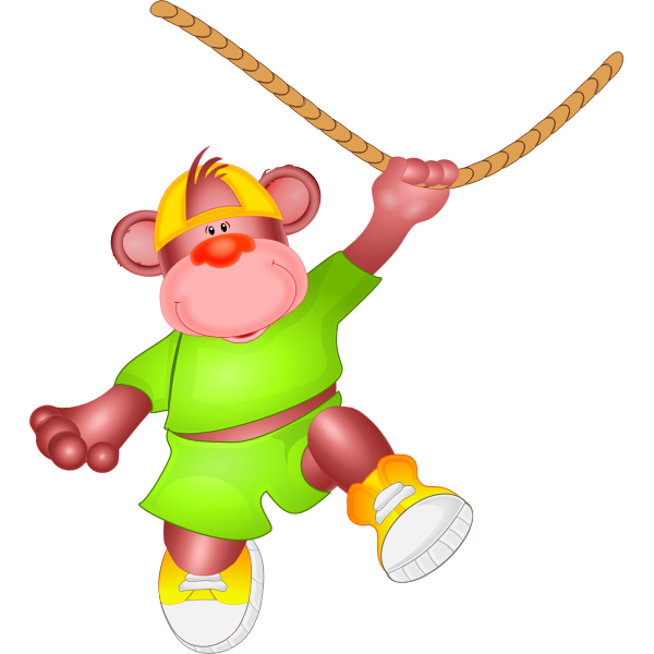 SVG Monkey and a rope