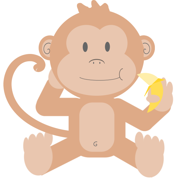SVG Monkey and banana