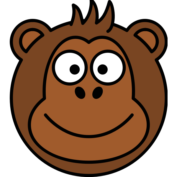 SVG Monkey caricature