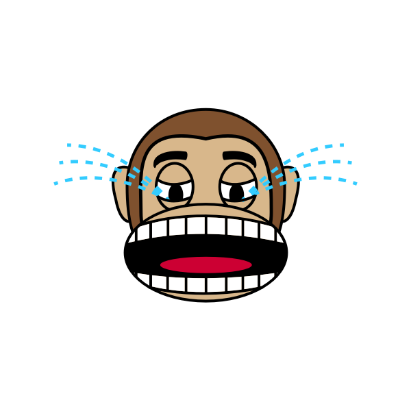 SVG Monkey crying