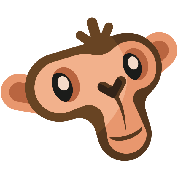 SVG Monkey face-1573643236