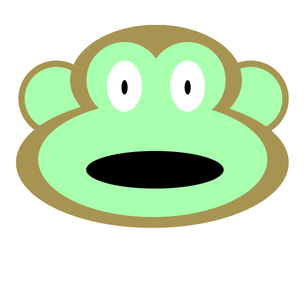 SVG Monkey Face 2015082511