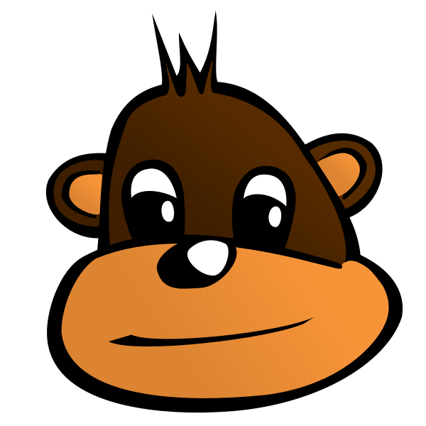 SVG Monkey head