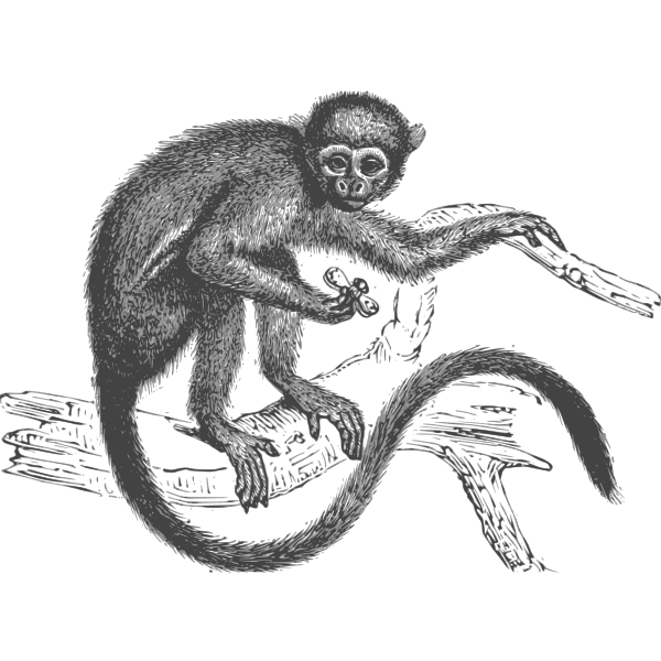 SVG Monkey on a branch