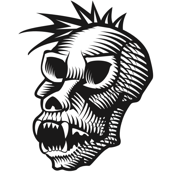 SVG Monkey skull