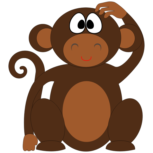 SVG Monkey thinking
