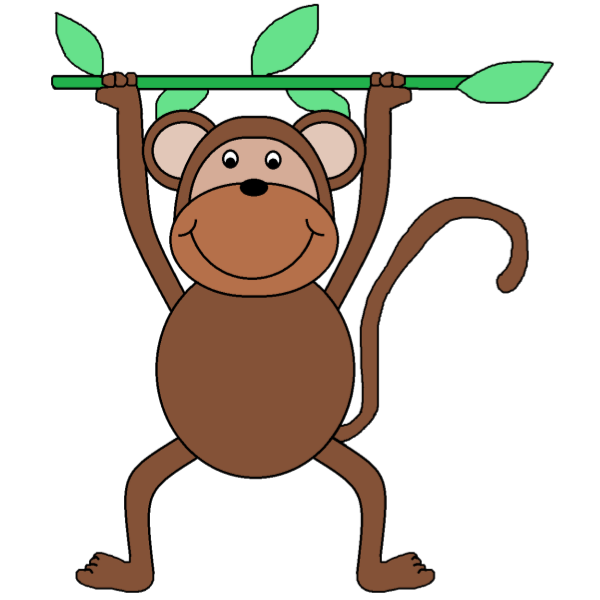 SVG Monkey with a branch