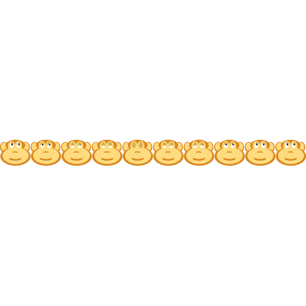 SVG Monkeys blinking