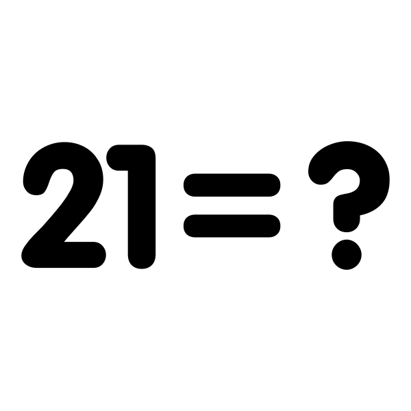 SVG Monochrome icon with math equation