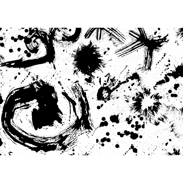 SVG Monochrome Splatter